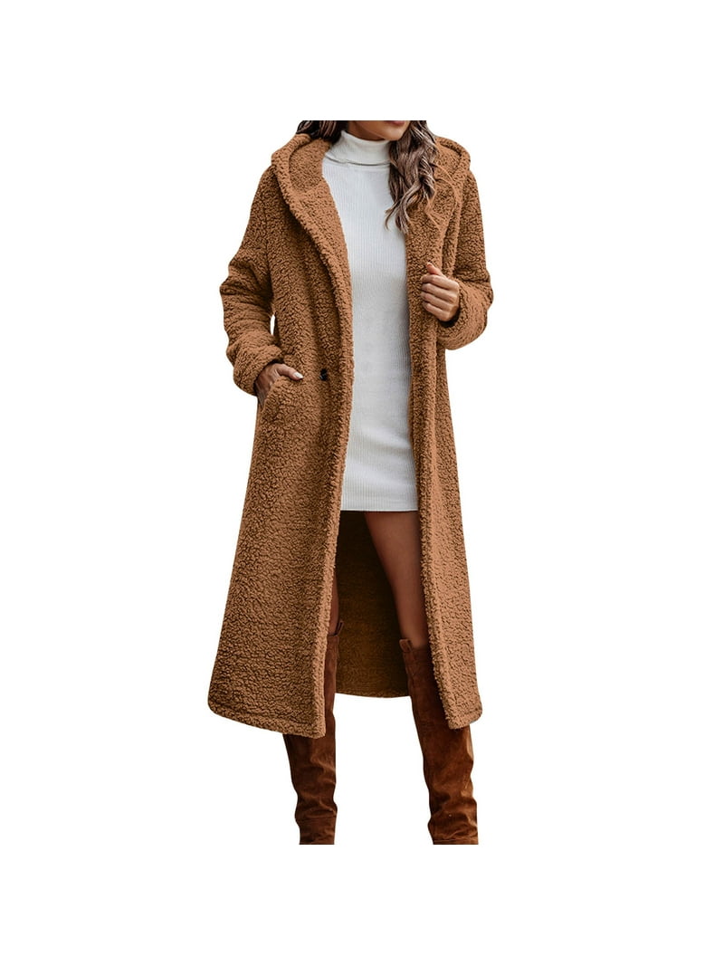 plus Size Jacket for Women Womens Winter Coats Button Lapel Long Coats Full Length Women plus Size Coats Jackets for Us Leather Jacket - Walmart.com