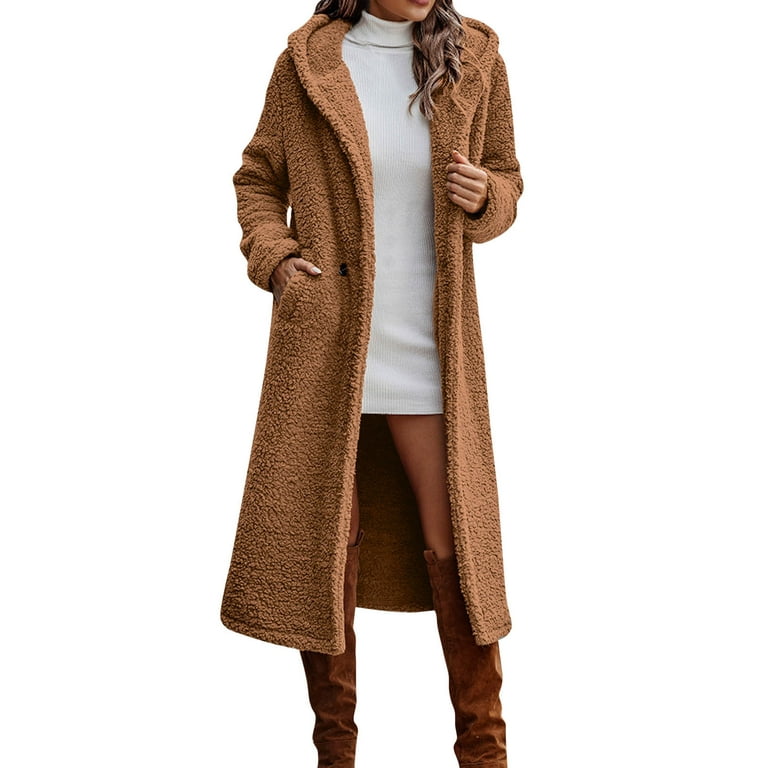 plus Size Jacket for Women Womens Winter Coats Button Lapel Long Coats Full Length Women plus Size Coats Jackets for Us Leather Jacket - Walmart.com