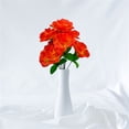 thumbnail image 3 of Fake Flowers,4pc Flower Bundle Silk Flower Seven Head Small Rose Artificial Flower Bundle Flowers For Decoration Artificial Plants,Red, 3 of 8