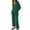 Green, variant on Scyoekwg Womens 2 Piece Sets Casual Sets Button Long Sleeve Tops Wide Leg Pants Fashion Matching Outfits Two Piece Set Sweatsuits (Green,XXL)