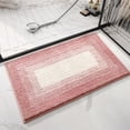 thumbnail image 3 of Ounissouiy Alfombra de baño y absorbente de agua para decoración moderna de baño, alfombras geométricas para baño, agarre fuerte para el Juegos de accesorios de baño Gris 40*60cm, 3 of 6