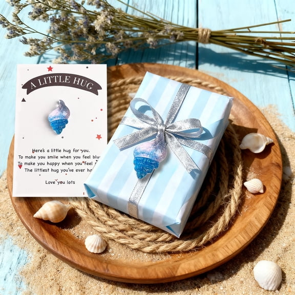 1pc Sea-style Animals Series Pocket Hug Token Gifts,Pocket Hug Cards Inspirational Gifts for Women Daughter Granddaughter Boy Son Grandson Christmas Birthday Gift,Greeting Cards Cards and Card Stock