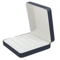thumbnail image 1 of unbranded Estuche Organizador De Azul De Cuero PU Con Estructura Resistente Y Práctico Para Joyería, 1 of 7