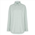 thumbnail image 4 of Camisas Casuales de Mujer, Camisa de Larga con Botones, Moda Deportiva. Verde L, 4 of 8