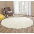 thumbnail image 2 of Safavieh Flokati Ivory Shag Rug - Round 6', 2 of 3