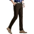 thumbnail image 2 of Matchstick Men’s Slim-Fit Flat Front Tapered Casual Chino Pants, 2 of 10