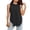 #02 Black 【One to Wear, One to Wash, One to Spare.】, variant on Women's Casual Solid Color Round Neck Sleeveless Base Top Shirts Blouses, Soft Stretch Everyday Essential Tank Tops Camisoles for Casual Daily Wear Loungewear Vacation Outfits