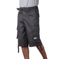 thumbnail image 2 of Pro Club Men's Cotton Twill Cargo Shorts with Belt, 2 of 4