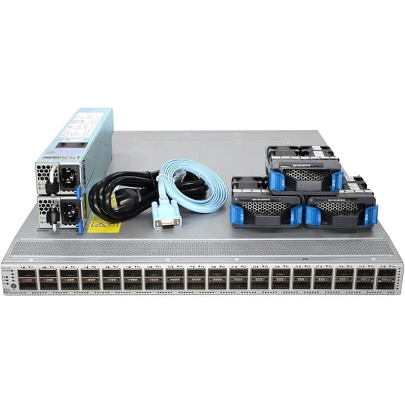 Restored Cisco Nexus N9K-C9336C-FX2 36x 100Gb QSFP28 / 40Gb QSFP28 Managed Switch w/ Dual PSU