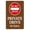 Warning Sign 4, variant on Do Not Enter Road Closed Sign 8"x12" - Rules Security Metal for Outdoor Indoor Road Yard Garage Home Business Street Wall Caution