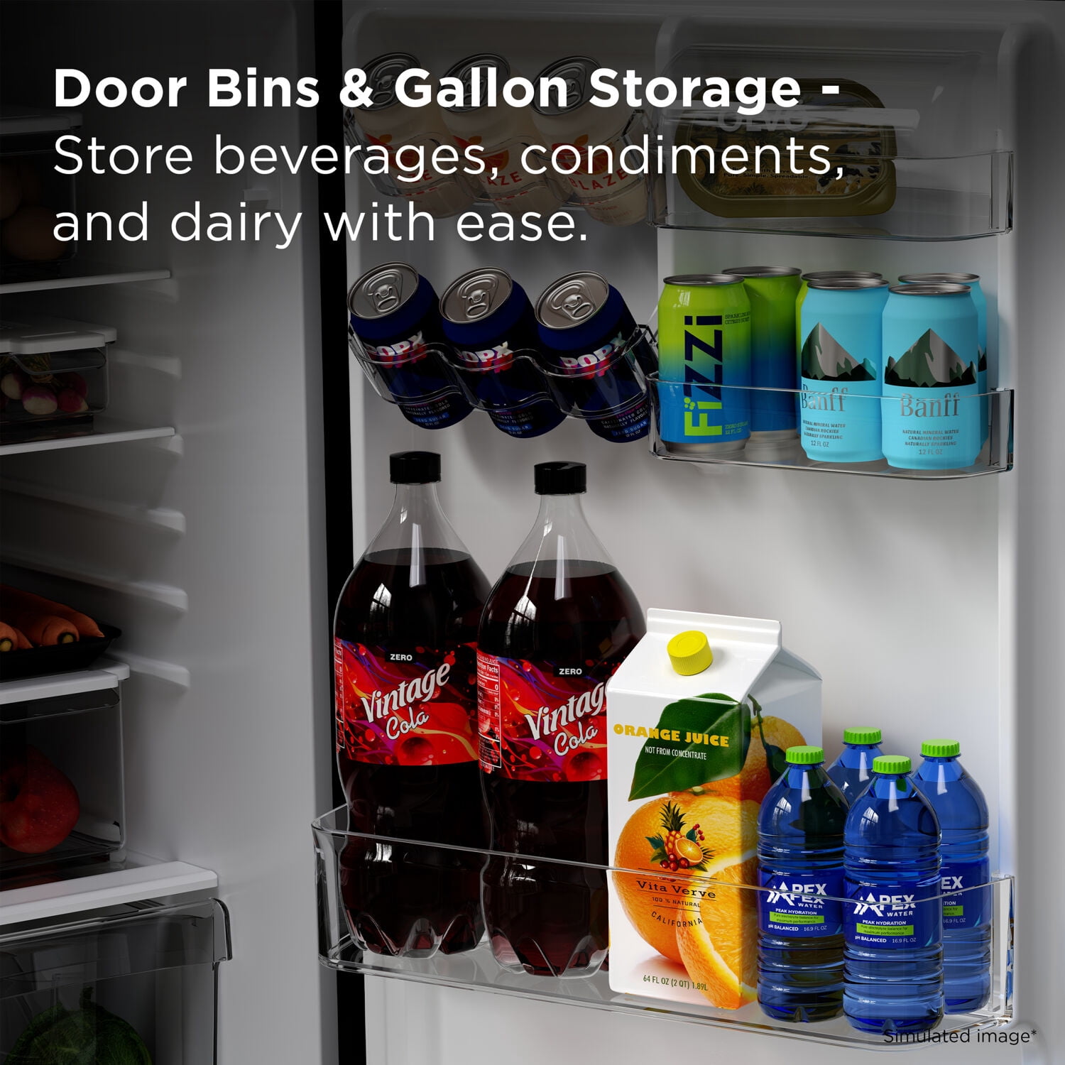 TCL Silver Two-Door Counter-Depth Refrigerator with Freezer for Home, Kitchen & Garage, 11.6 Cu. Ft.