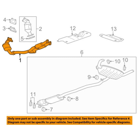 Cadillac GM OEM 12-16 SRX-Exhaust System-Catalytic Converter & Pipe 23130397