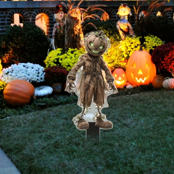 Espantapájaros de Halloween, Accesorios de Terror para Puertas y Ventanas de Patio, para Exteriores