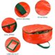 thumbnail image 4 of Bolsa de almacenamiento para coronas navideñas de 23,6 pulgadas, resistente al agua, con doble cierre de cremallera, para coronas navideñas artificiales, con asas de transporte y ranura para tarjetas, 4 of 8