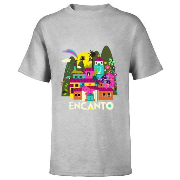 Disney Encanto Madrigal House - Short Sleeve T-Shirt for Kids – Customized-Athletic Heather
