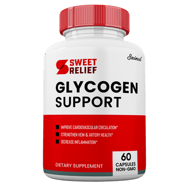 Sweet Relief Glycogen Control Capsules, Blood Vessel Supplement, All-Natural Blood Support (1 Pack)