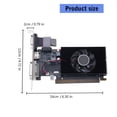 thumbnail image 3 of DDR3 64Bit Graphics Card 2GB with Cooling Fan Desktop Gaming Video Card for Home Light Game PC Accessories, 3 of 9