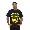 thumbnail image 5 of DJH Apparel | Smiling Increases Your Face Value Inspirational Unisex Tshirt, 5 of 6
