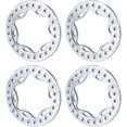 thumbnail image 3 of RCLIONS 4pcs 2.2inch RC Beadlock Wheel Rim Replacement Ring Aluminum Metal for 1/10 RC Crawler Car 2.2" Wheels (Silver), 3 of 7