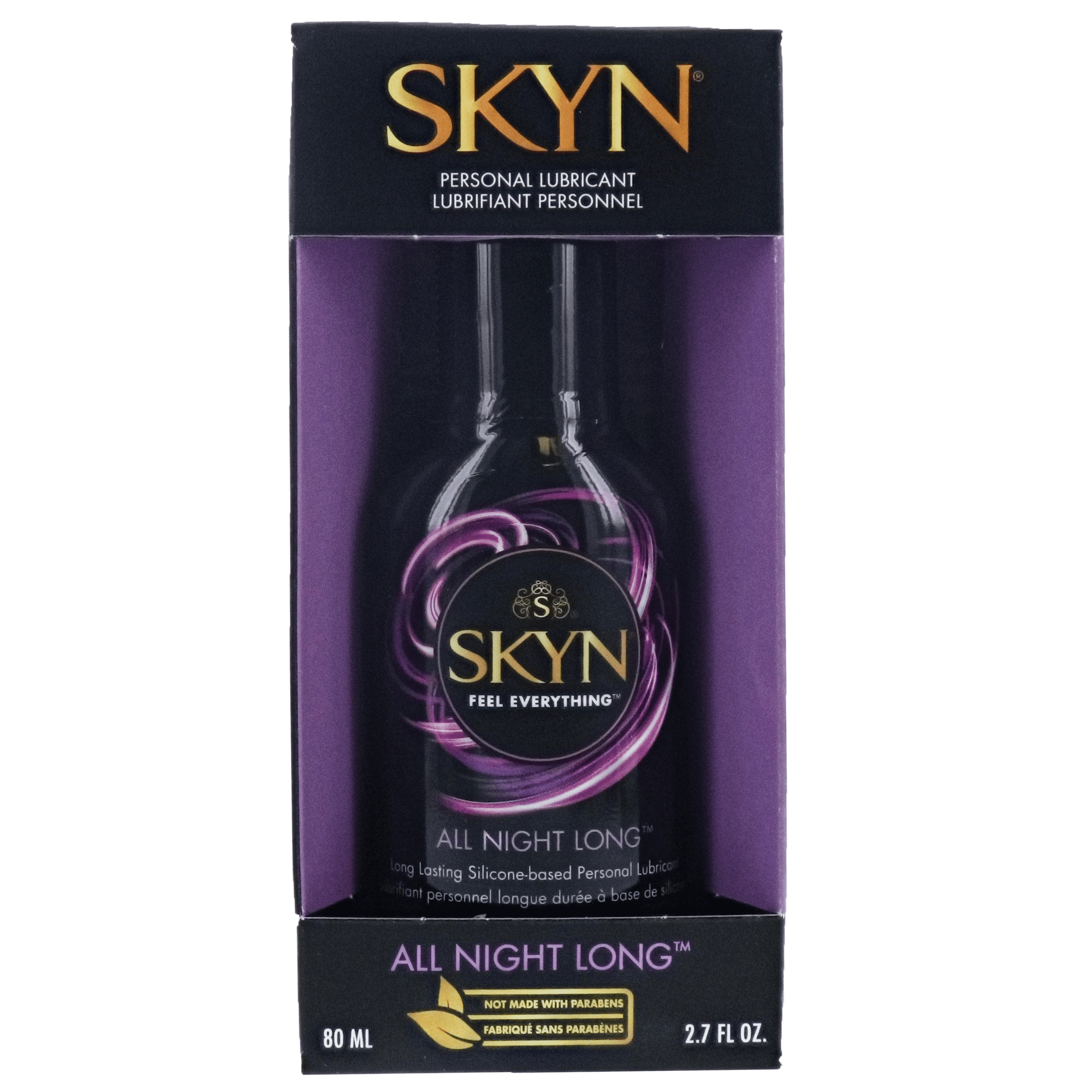 SKYN All Night Long Silicone Based Lubricant, 2.7 fl oz