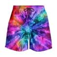 thumbnail image 5 of Aobny Tie-Dye Shorts for Men Plus Size Board Bottom Big & Tall Baggy Casual Clothes Men,S, 5 of 7
