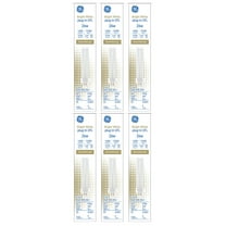 (6 bulbs) GE Bright White 26 watt Plug-in CFL, G24q-3 base, 6.4 inch, F26DX 3500K, 1800 lumen, compact fluorescent light bulb