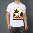 thumbnail image 2 of Men Oversize T-ShirtNature Summer Casual Short Sleeve Crew Neck Loose Tee Tops XS-5XL, 2 of 5