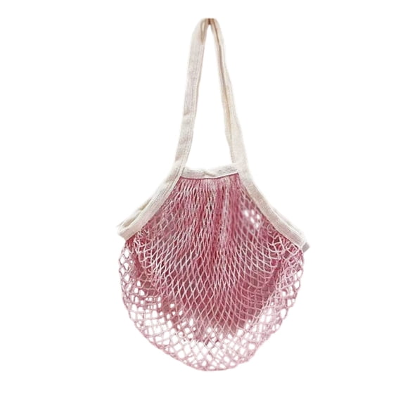 Mesh Grocery Bags Reusable Cotton with Long Handles for Produce, Breathable Vegetable Storage Tote for Farmers Market, Machine Washable Shopping Bags, A Mesh Bag for Fruits And Vegetables