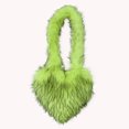 thumbnail image 4 of Bolso esponjoso para mujer, bolso tipo cartera bonito en forma de corazón, bolso de moda para exteriores de piel sintética suave Hugtrwg Para estrenar, 4 of 7