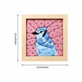 thumbnail image 3 of Premium No-Sew Kinusaiga Fabric Art Kit for Adults, DIY No-Sew Kinusaiga Cut Cloth Handcraft Kit, 3D Textured Sea Creature Collage, Relaxing Handmade Art Project, C, 3 of 6