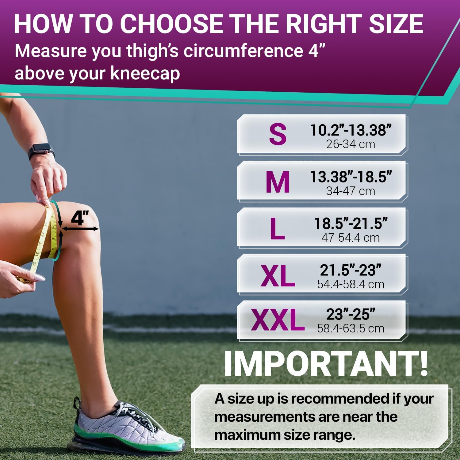 DR. BRACE Compression Knee Brace with Side Stabilizers & Patella Gel Pads, Knee Support for Knee Pain, Running & Sports, Men & Women (Galaxsis, XX-Large)
