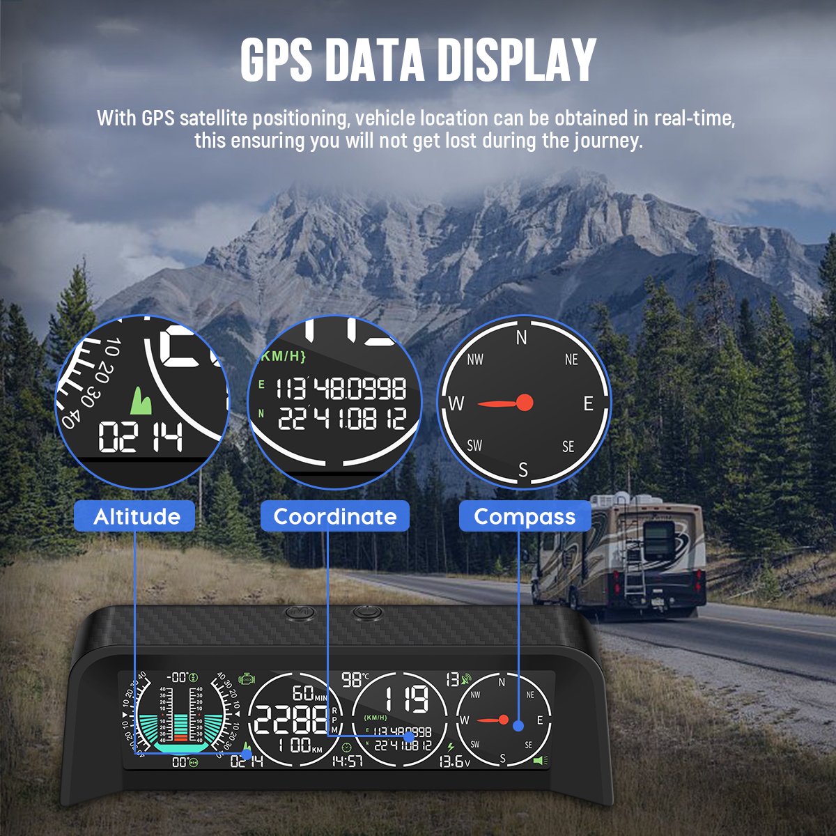 Buy Mrcartool Car GPS/OBD Speedometer HUD Intelligent Headup Display