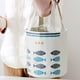 thumbnail image 3 of Injueey Bolsa de almuerzo, contenedor de transporte, escuela, oficina, tela Oxford, bolsas de transporte de alimentos con doble asa, bolsa de Organizadores de utensilios de cocina Gris claro, 3 of 6
