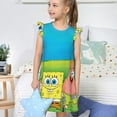 thumbnail image 4 of Yiaed SpongeBob SquarePants pour Chemises de Nuit Mignonnes pour Filles, Pyjamas à Manches Courtes Flottantes, Robe de Nuit Confortable pour Filles Tout-Petits - Grand, 4 of 6