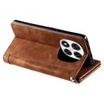 thumbnail image 4 of For Xiaomi Redmi Note 14 4G (164.84x78.15x8.16mm) Case PU Leather Phone Cover with Zipper Wallet 9 C, 4 of 5