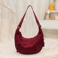 thumbnail image 1 of Bolsa de hombro simple bolso de nylon Crossbody para viajes al aire libre para acampar el trabajo de conducción Rojo, 1 of 9