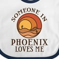 thumbnail image 4 of Inktastic Someone in Phoenix Loves Me Boys or Girls Baby Bib, 4 of 4