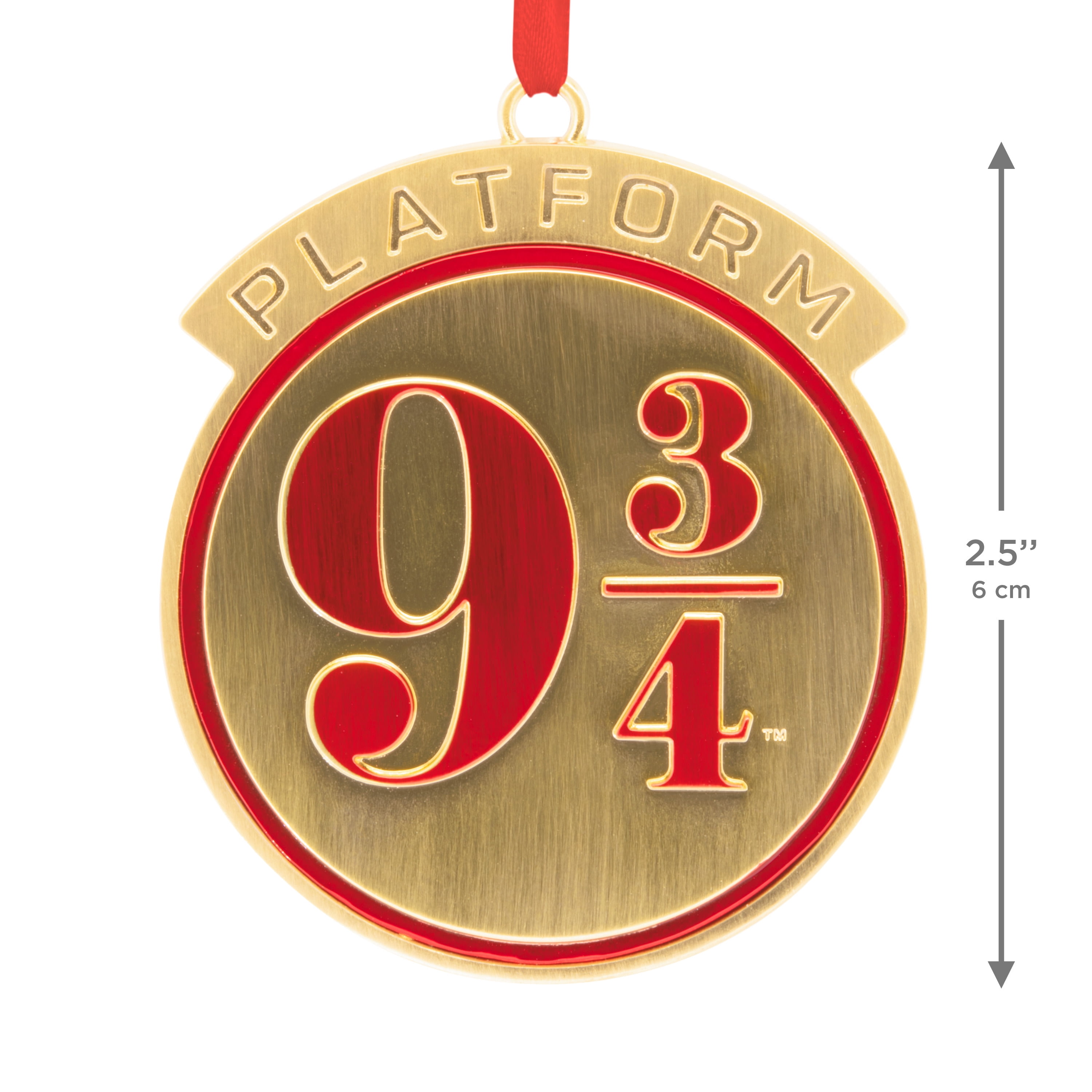 Hallmark Christmas Ornament (Harry Potter Platform 9 3/4, Metal), 1 Count
