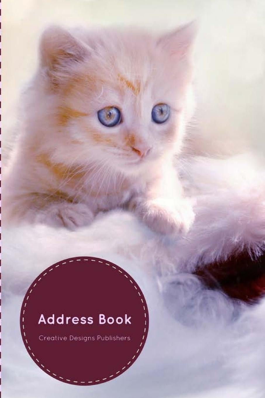 address book kitten design birthdays address book for contacts addresses phone numbers email alphabetical organizer journal notebook address where to buy an address book