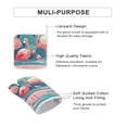 thumbnail image 3 of Flamingo Oven Mitts And Pot Holders Sets of 4 Oven Gloves Set Potholders for Kitchen Cooking Baking Grilling Anti Scald Hot Pads And Heat Resistant, 3 of 6