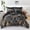 Black, variant on RYNGHIPY 3 PCS Purple Gold King Comforter Set, Marble Geometric Honeycomb Theme Decor Yellow Leaf Bedding Set, Modern Foil Print Bed Set (Purple King)