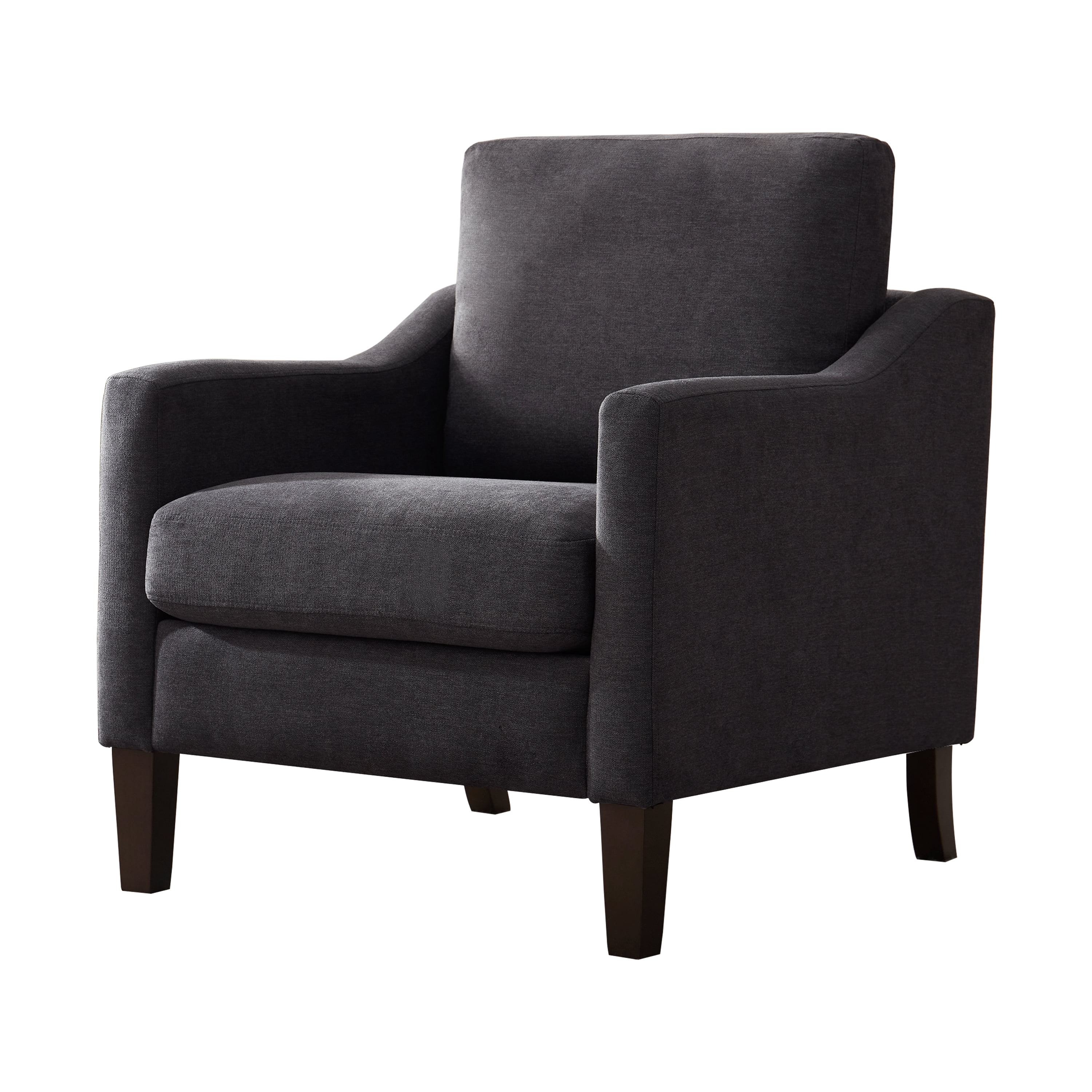 Vknow Furniture Mid Century Modern Upholstered Accent Chair for Living Room and Bedroom,Gray