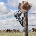 thumbnail image 2 of Decorative Metal Giraffe for Fences, Outdoor Decor, Garden Decor, Rusty Cast Iron Sculptures, Wall Decor, 2 of 5