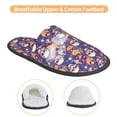thumbnail image 3 of Balery rock Skull record Pantuflas de Casa de Felpa Silenciosas con Diseño Estampado, Zapatillas Cómodas Antideslizantes de Algodón para Interior-Medium, 3 of 8