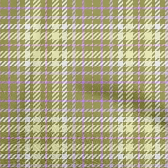 oneOone Cotton Poplin Twill Lime Green Fabric Check Sewing Fabric By The Yard Printed Diy Clothing Sewing Supplies 56 Inch Wide
