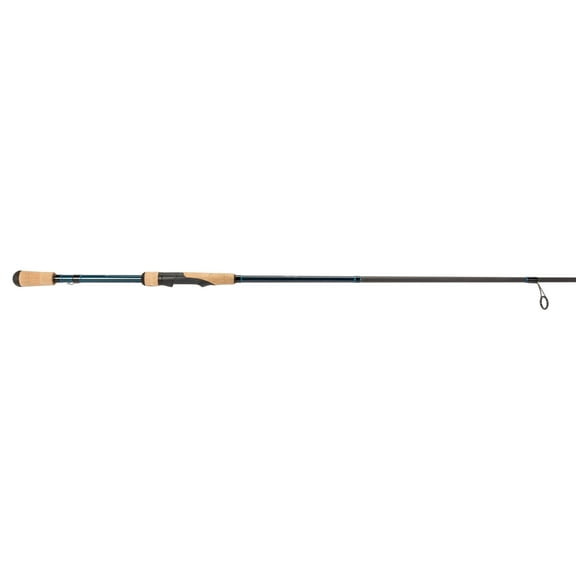 Lew’s LFS Spinning Fishing Rod, 7-Foot 3-Inch, 1-Piece Rod with Medium-Heavy Power and Fast Action, LFS-X3 Blank, Cork Split-Grip, Fuji Concept O Guides, Comfort Plus Reel Seat, Blue/Black