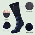 thumbnail image 2 of UNEEI Diabetic Socks for Men & Women , 5 Pairs Seamless Knee High Socks with Non Binding, Wide Top & Loose Fit Comfort for Swollen Feet , Size 11–13, 2 of 7