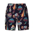 thumbnail image 4 of Lsque Mens Swim Trunks Mushroom Doodle Pattern - Bathing Suit Compression Liner - Beach Swim Shorts Swimwear - (S-3XL) - Stretch Quick Dry -3X-Large, 4 of 9
