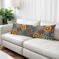 thumbnail image 2 of Boho Colorful Floral Body Pillow Covers 20"x54", Spring Flower Botanical Sunflowers Plant Soft Brushed Microfiber Breathable Throw Pillow Covers, Pillowcase with Zipper for Couch Sofa Bedroom, 2 of 9