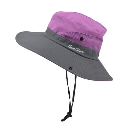 

Dadaria Sun Hats for Women Adult Women Solid Sunshade Hat Fisherman Hat Basin Hat Outdoor Bucket Hat Purple 37 Women